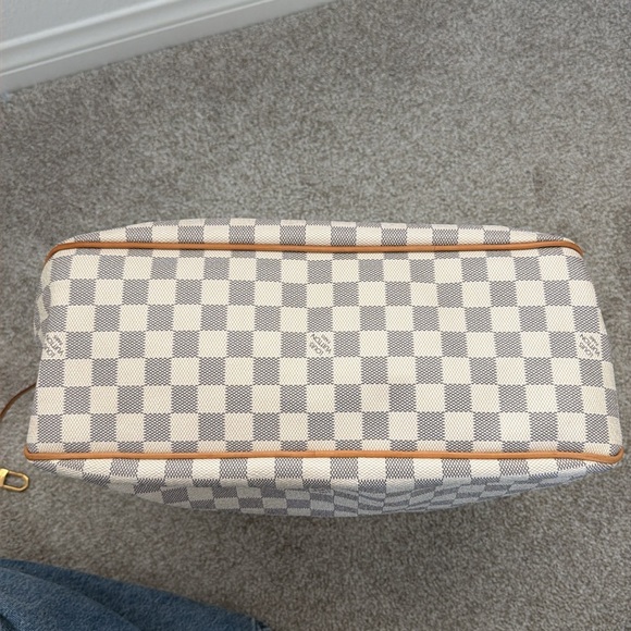 AUTHENTIC LOUIS VUITTON Damier Azur Delightful MM Rose Ballerine - Picture 16 of 16